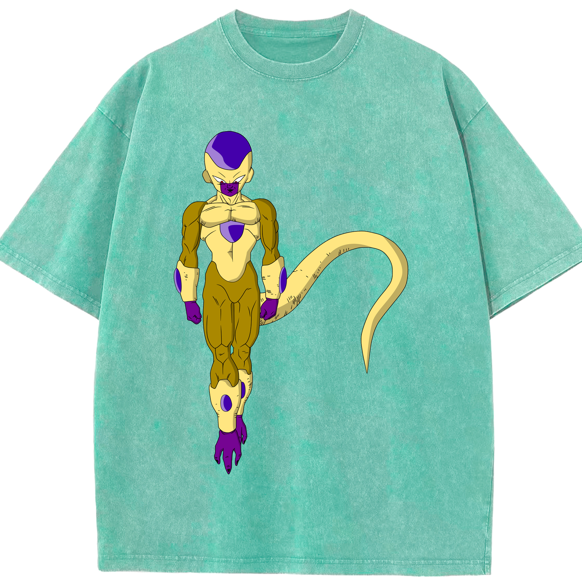 （画像用） ドラゴンボール フリーザ DRAGON BALL Frieza 綿100% ヴィンテージ風 半袖Tシャツ（フロントプリント）